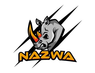 Projekt graficzny logo dla firmy online nosorożec
