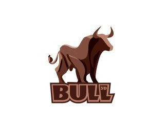 Projekt graficzny logo dla firmy online Bull3d
