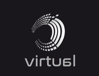 Projekt graficzny logo dla firmy online vvirtual