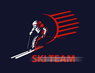 SKI TEAM - projektowanie logo - konkurs graficzny