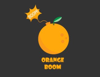 ORANGE BOOM - projektowanie logo - konkurs graficzny