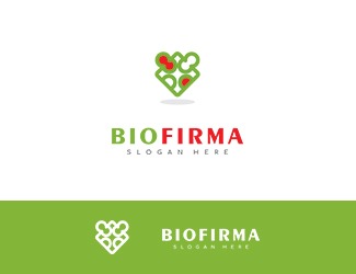 Projekt graficzny logo dla firmy online BioFirma