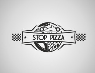 Stop Pizza - projektowanie logo - konkurs graficzny