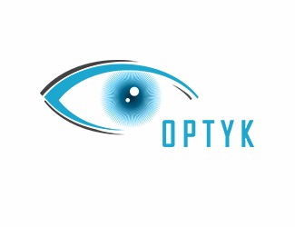 Projekt graficzny logo dla firmy online optyk oko