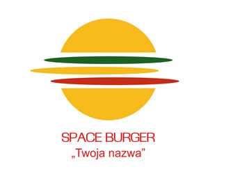 Projekt graficzny logo dla firmy online Space Burger