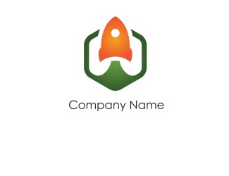 Projekt graficzny logo dla firmy online Rakieta