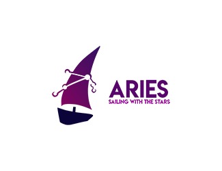Projekt logo dla firmy Aries - żaglówka | Projektowanie logo