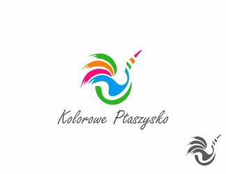 Projekt graficzny logo dla firmy online Kolorowe Ptaszysko