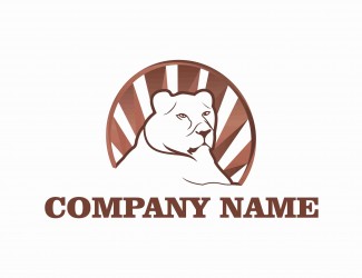 Projekt graficzny logo dla firmy online Lion Company Name