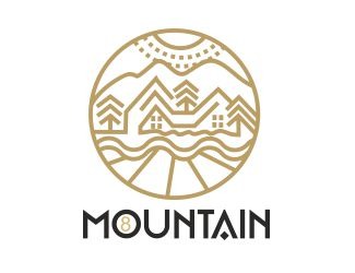 Projektowanie logo dla firm online Mountain 8
