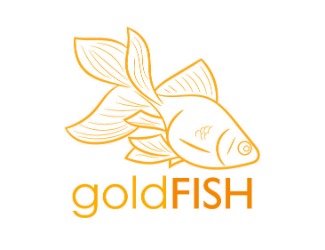 Projekt graficzny logo dla firmy online goldFISH