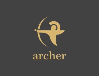 Projekt graficzny logo dla firmy online Strzelec/Archer