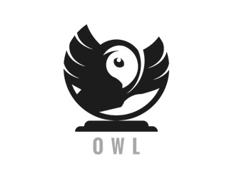 Projekt graficzny logo dla firmy online owl