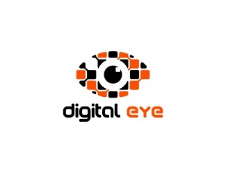 Projekt graficzny logo dla firmy online digital eye