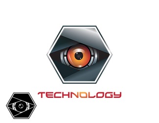Projekt graficzny logo dla firmy online technology eye