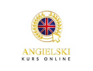 Projekt graficzny logo dla firmy online Angielski Kurs Online