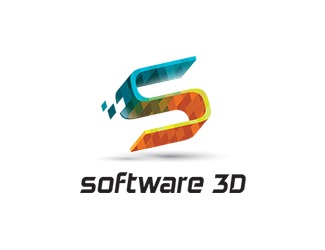 Projekt graficzny logo dla firmy online software 3D