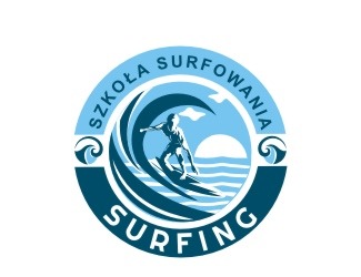 Projektowanie logo dla firmy, konkurs graficzny surfing