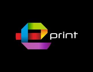Projekt graficzny logo dla firmy online E PRINT