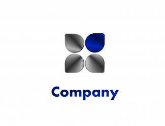 Projekt logo dla firmy Blue Flower | Projektowanie logo