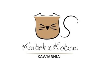 Projekt logo dla firmy Kocia Kawiarnia | Projektowanie logo