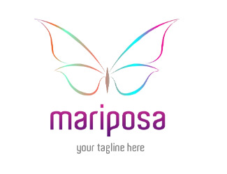 Projekt graficzny logo dla firmy online mariposa