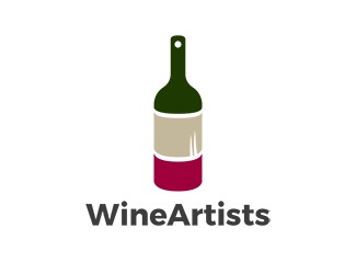 Projekt graficzny logo dla firmy online Wine Artists
