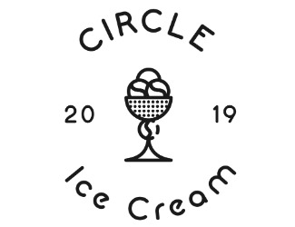 Circle Ice Cream - projektowanie logo - konkurs graficzny