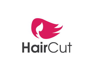 Projekt logo dla firmy HairCut | Projektowanie logo