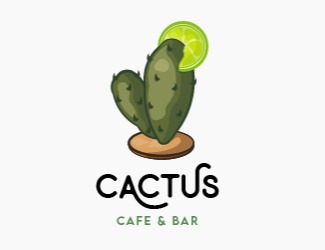 Cactus Cafe&Bar - projektowanie logo - konkurs graficzny