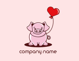 Projekt graficzny logo dla firmy online piggy