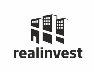 Projekt logo dla firmy RealInvest | Projektowanie logo