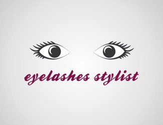 Projekt graficzny logo dla firmy online eyelashes stylist