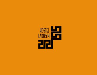 Projekt graficzny logo dla firmy online hostel labirynt