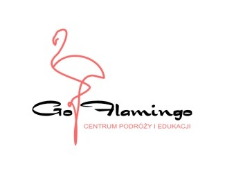 Projekt graficzny logo dla firmy online Go flamingo