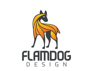 Projektowanie logo dla firm online FlamDog