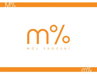 Projekt logo dla firmy m% - mój procent | Projektowanie logo