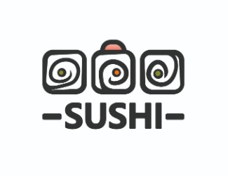 Projekt logo dla firmy Dobre Sushi | Projektowanie logo