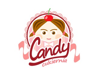 Projekt logo dla firmy CANDY cukiernia | Projektowanie logo