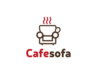 Cafesofa - projektowanie logo - konkurs graficzny