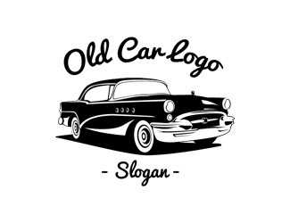 Old Car - projektowanie logo - konkurs graficzny