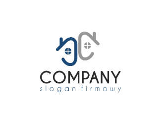 Projekt graficzny logo dla firmy online domki