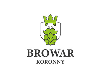 Projektowanie logo dla firm online Browar Koronny