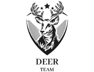 Projekt graficzny logo dla firmy online deer team