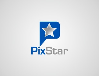 Projekt logo dla firmy PixStar | Projektowanie logo