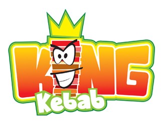 Projekt graficzny logo dla firmy online King Kebab