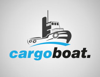 Projekt graficzny logo dla firmy online CargoBoat