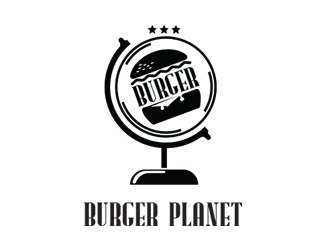 Projekt graficzny logo dla firmy online burger
