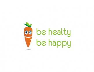 Projekt graficzny logo dla firmy online be healty, be happy2
