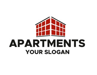 Projekt graficzny logo dla firmy online Apartments